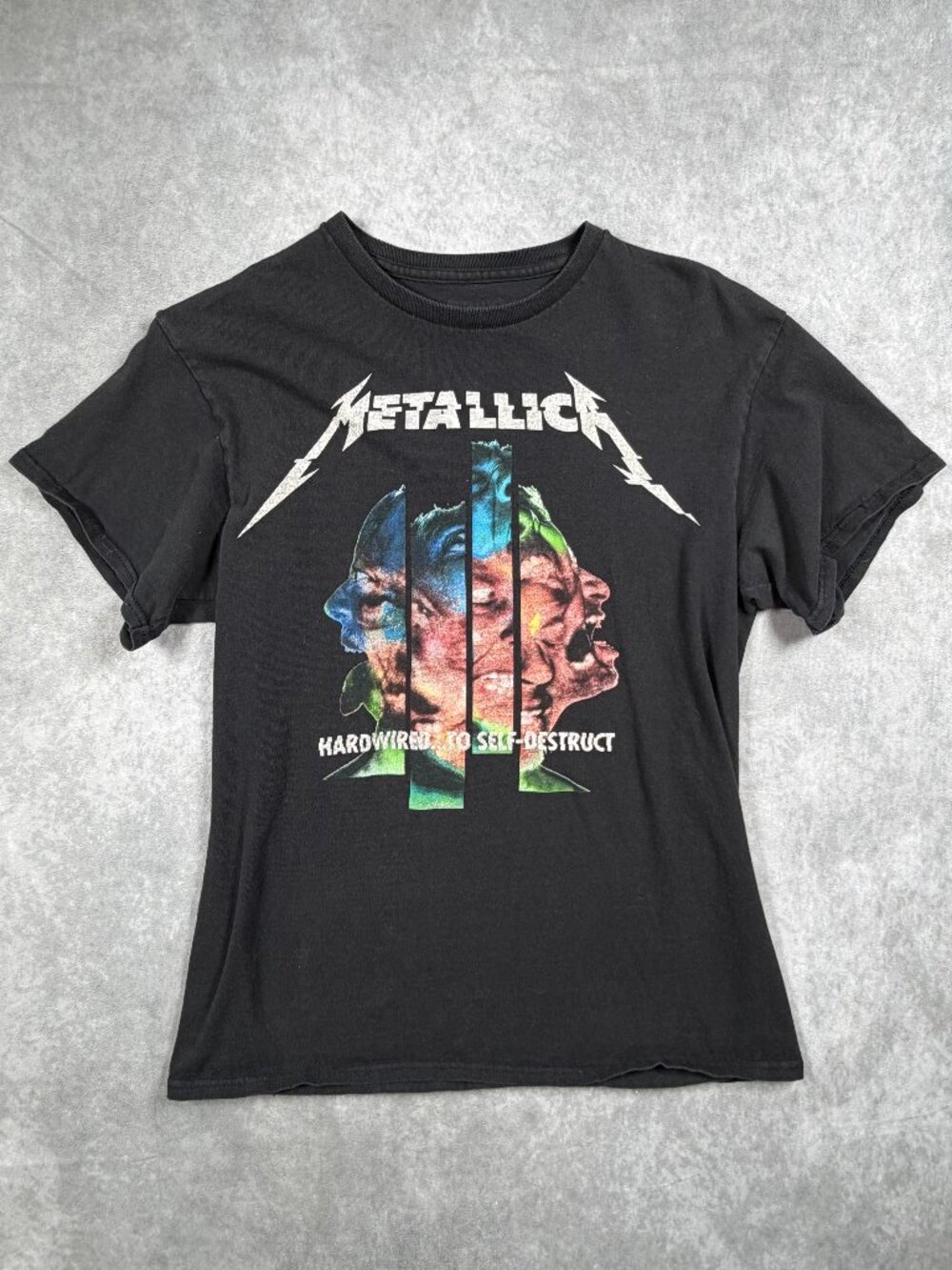 Metallica Hardwired To Self Destruct T Shirt Black Graphic Tee Size M